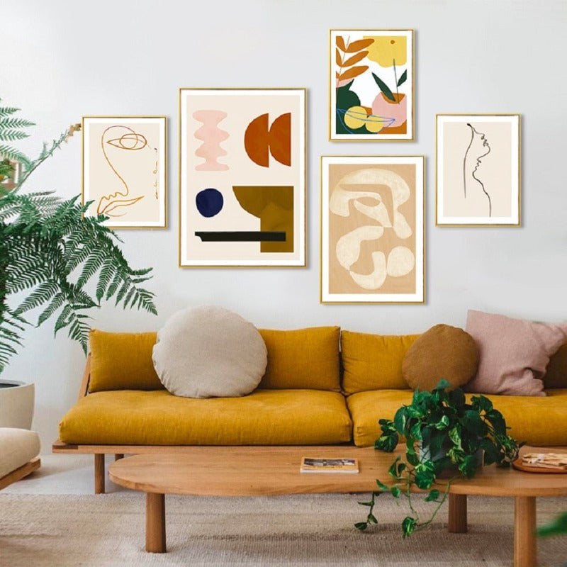 Abstract Skandinavien - Lerret Veggkunst Maleri | Skanto