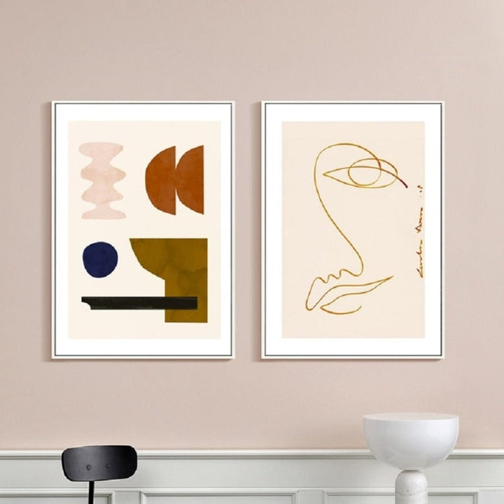 Abstract Skandinavien - Lerret Veggkunst Maleri | Skanto