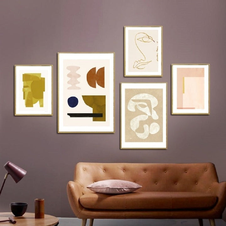 Abstract Skandinavien - Lerret Veggkunst Maleri | Skanto