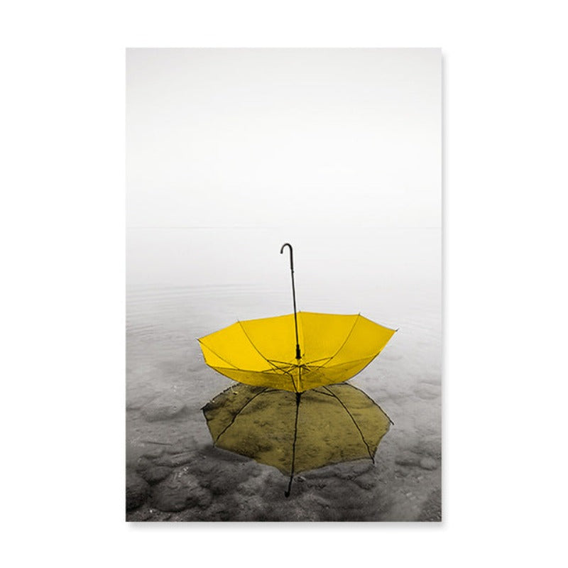 Moods Of Yellow - Lerret Veggkunst Maleri