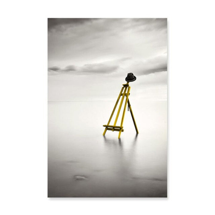 Moods Of Yellow - Lerret Veggkunst Maleri