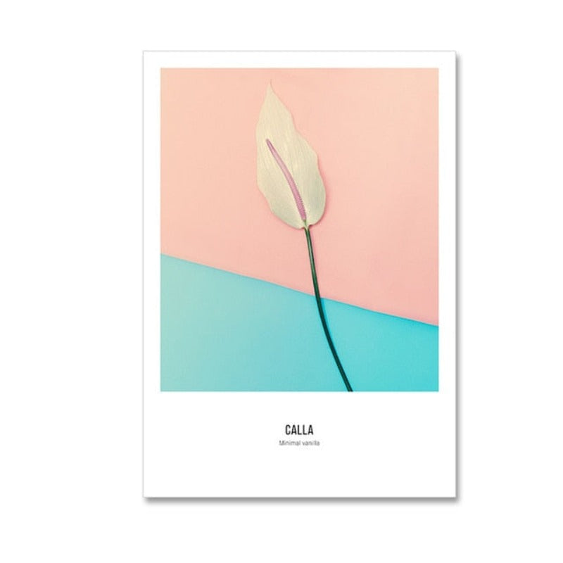 Moderne rosa mote-kjærlighet-liv-latter-rose - lerretbilde