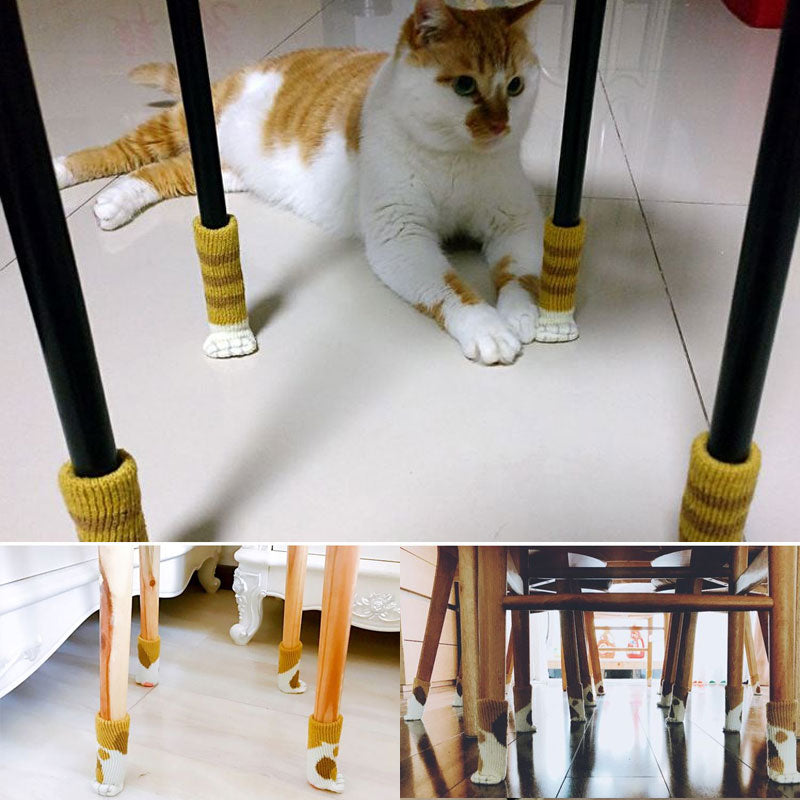 4Pcs Non-Slip Cat Paw Furniture Leg Covers | Skanto