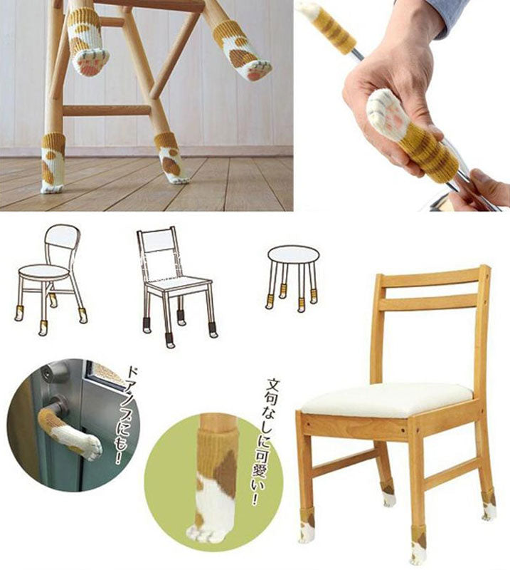 4Pcs Non-Slip Cat Paw Furniture Leg Covers | Skanto