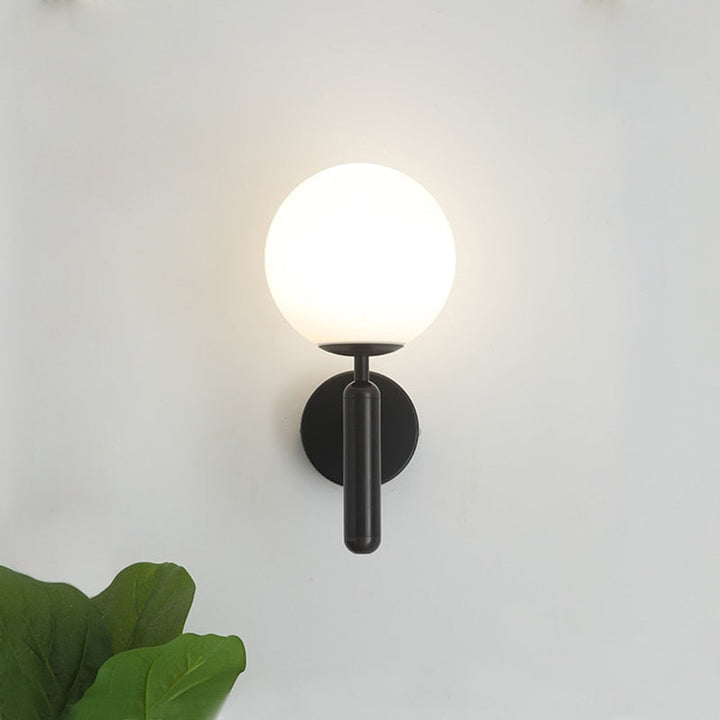 Moderne Glass Rund Vegglampe | Skanto