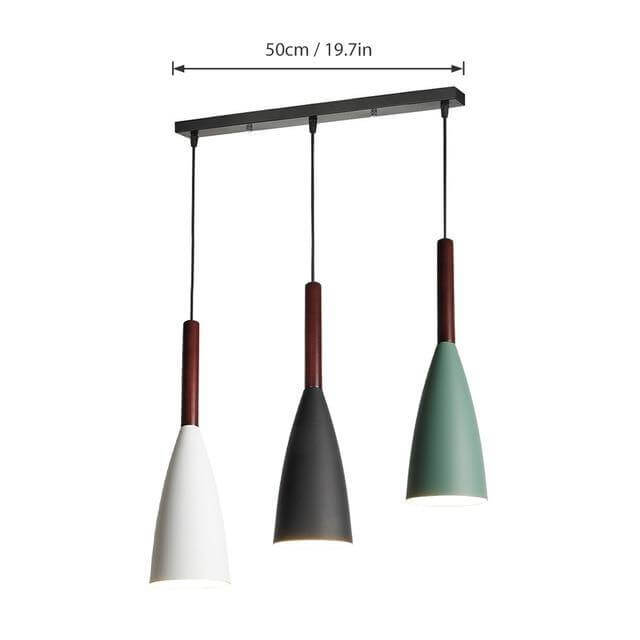Moderne elegante nordisk stil fargerik pendellampe