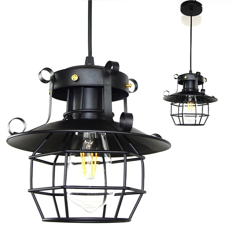 Skanto | Retro antikk industriell taklampe