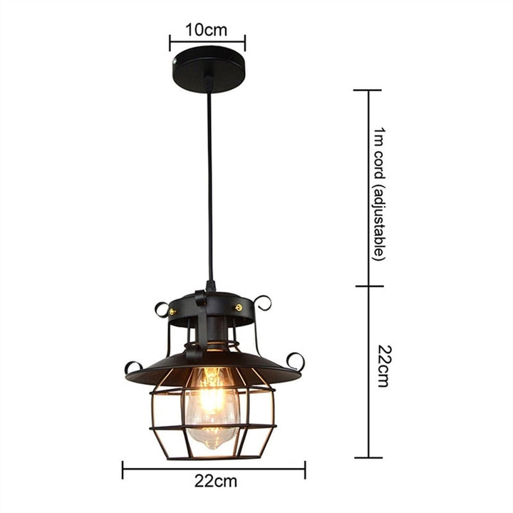 Skanto | Retro antikk industriell taklampe