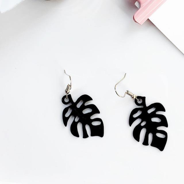 Skanto | NatureChic Monstera Øredobber | Dangle Stil | Tidøs Smykker