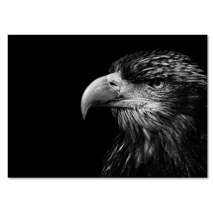 Skanto | Natur Ville Dyr Afrika Wildlife Svart Hvit - Lerretsveggkunst Maleri