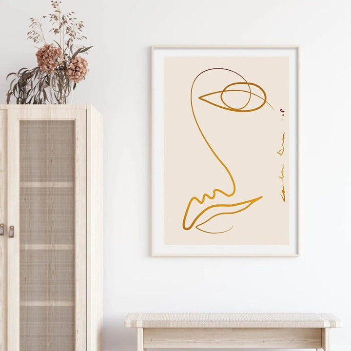 Abstract Skandinavien - Lerret Veggkunst Maleri | Skanto