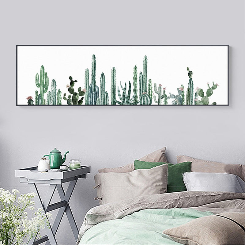 Nordisk kaktusblomst-plakat – lerretbilde