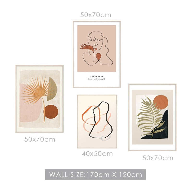 Boho-Stil Galleriet - Lerret Veggkunst Maleri | Skanto