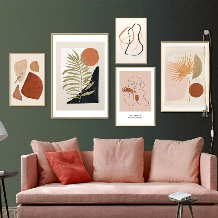 Boho-Stil Galleriet - Lerret Veggkunst Maleri | Skanto