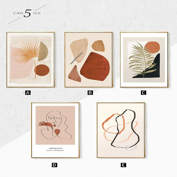 Boho-Stil Galleriet - Lerret Veggkunst Maleri | Skanto