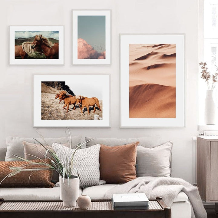 Boho Plakat - Lerret Veggkunst Maleri | Skanto