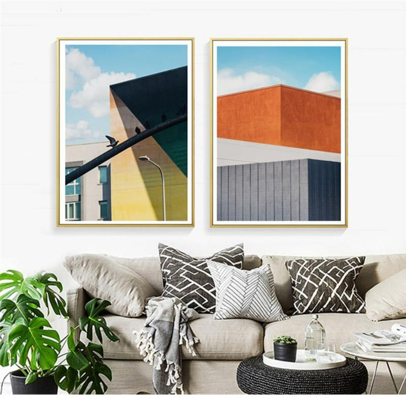 City Views-Canvas Veggkunst Maleri | Skanto