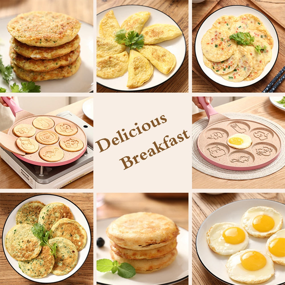 Frokostpannekaker med dyremotiv, pannenøtter