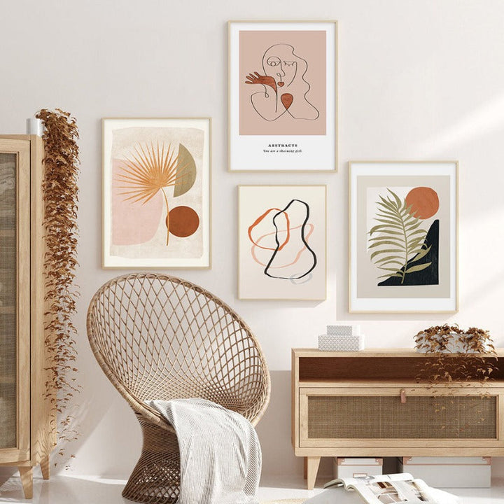 Boho-Stil Galleriet - Lerret Veggkunst Maleri | Skanto