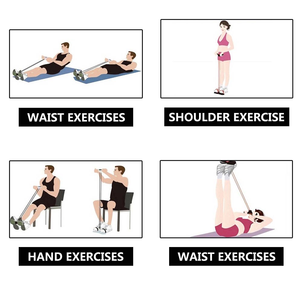 Skanto | Fitness Motstandsbånd med Pedal