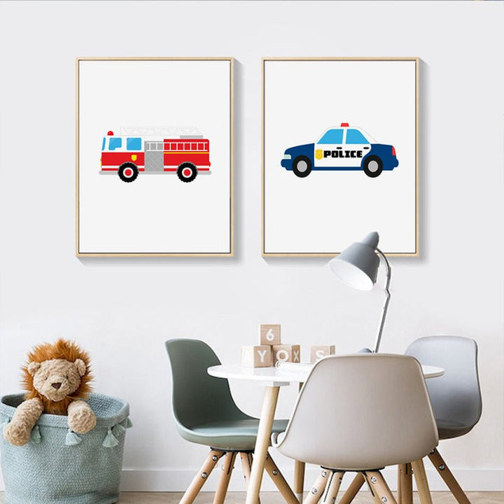 Barnehage-LKW-Taxi - Lerretbilde