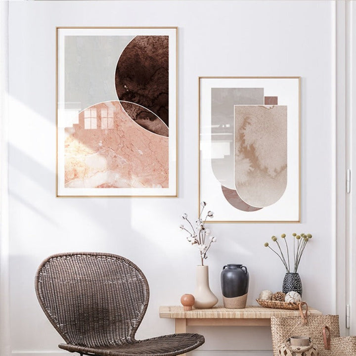 Boho Art Bohemsk Stil - Lerret Veggkunst Maleri | Skanto
