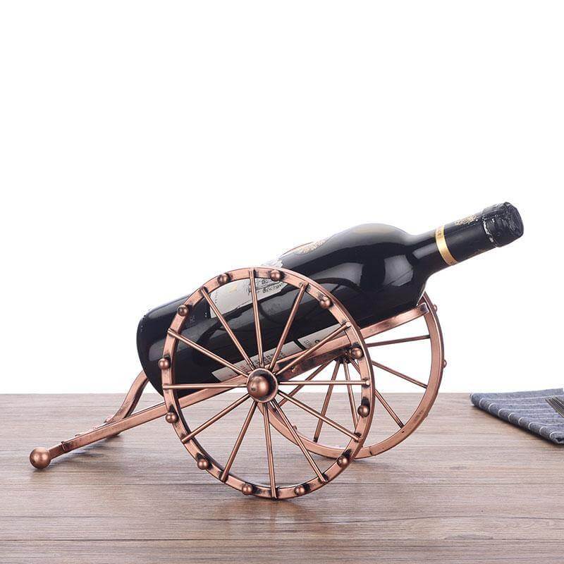 Antikk kanon vinflaskeholder