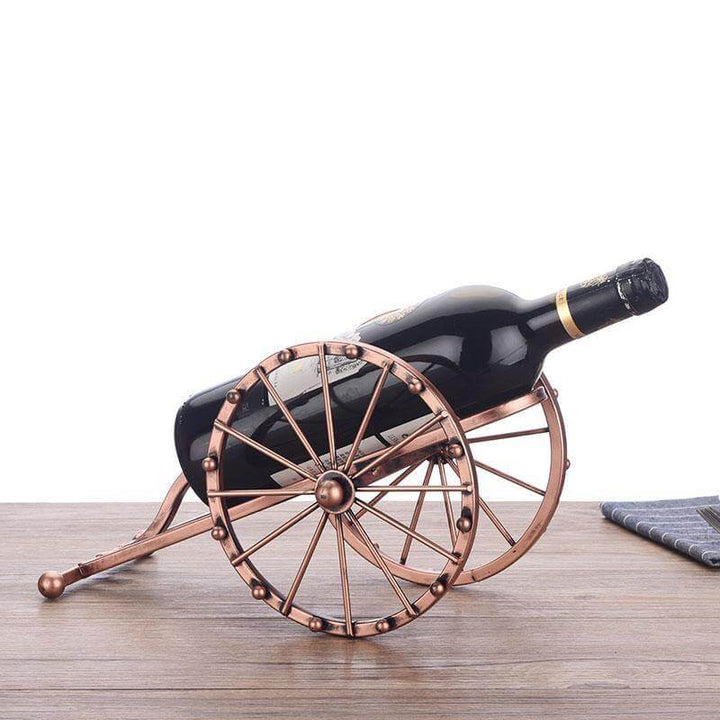 Antikk kanon vinflaskeholder