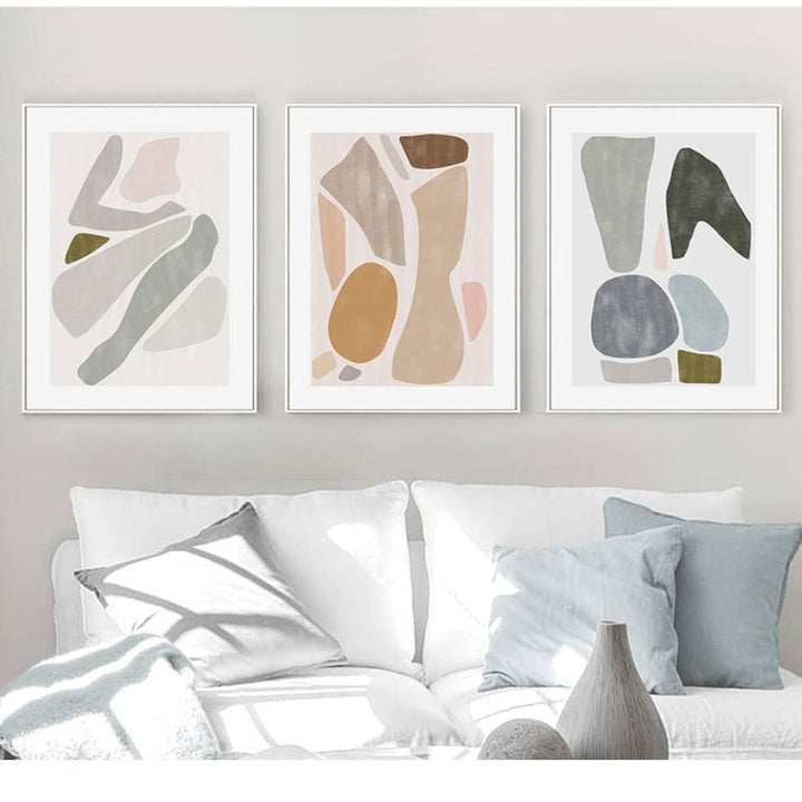 Patterns In Room - Lerret Veggkunst Maleri