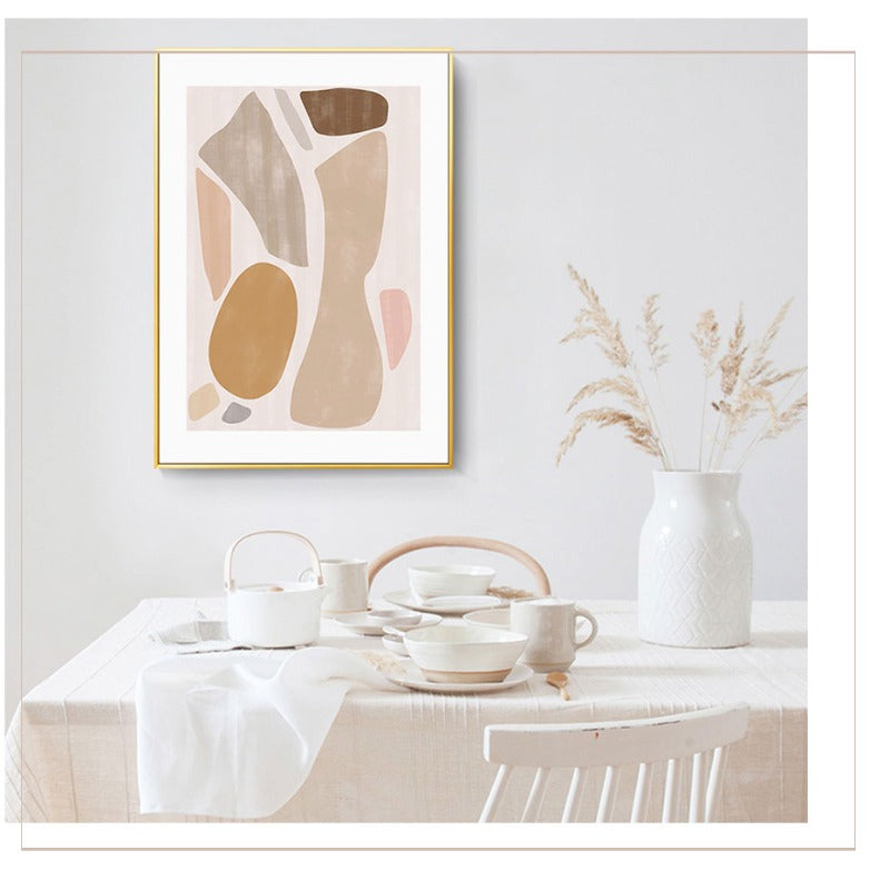 Patterns In Room - Lerret Veggkunst Maleri