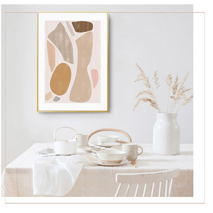 Patterns In Room - Lerret Veggkunst Maleri