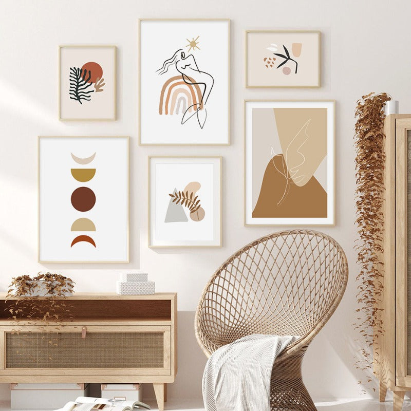 Boho Ettermiddager - Lerret Veggkunst Maleri | Skanto