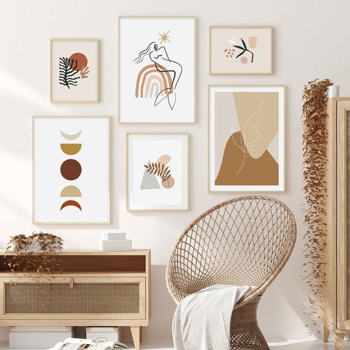Boho Ettermiddager - Lerret Veggkunst Maleri | Skanto