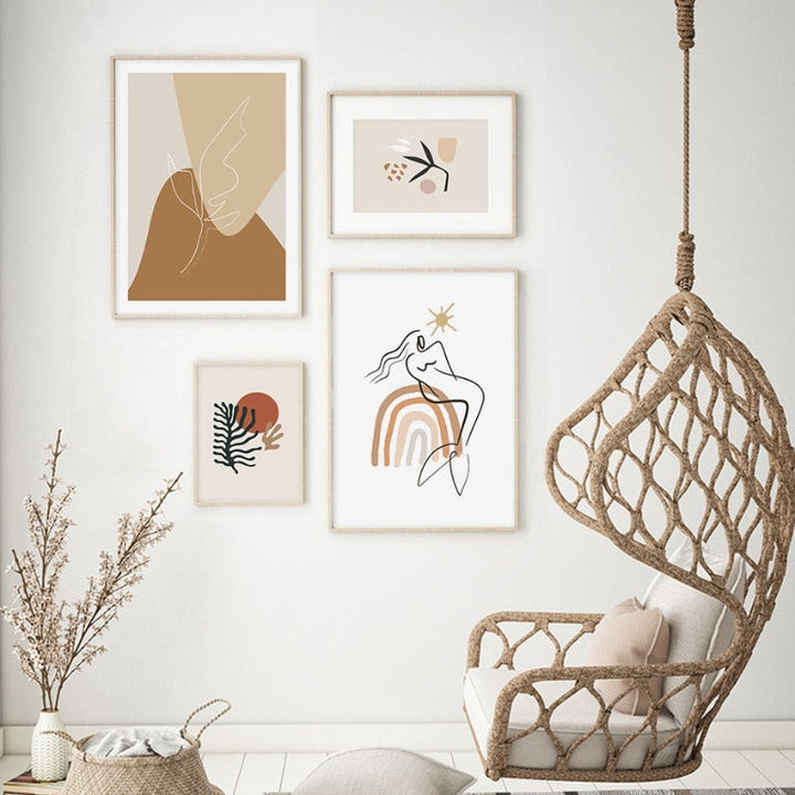 Boho Ettermiddager - Lerret Veggkunst Maleri | Skanto