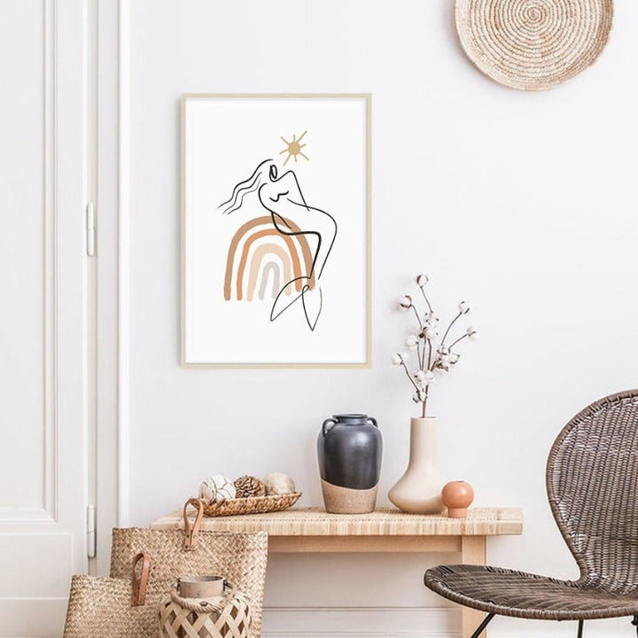 Boho Ettermiddager - Lerret Veggkunst Maleri | Skanto
