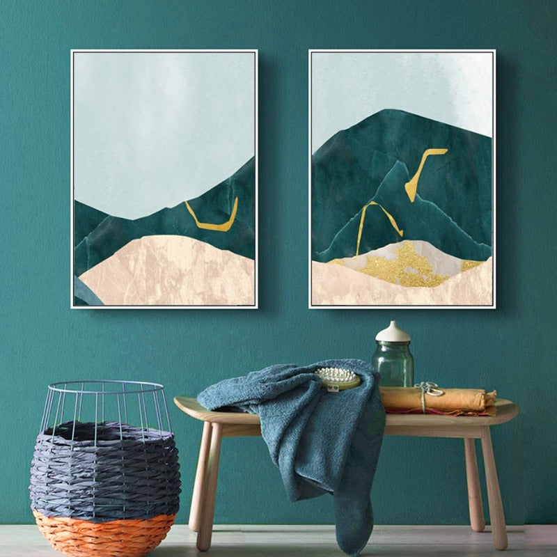 Green Pasture - Lerret Veggkunst Maleri