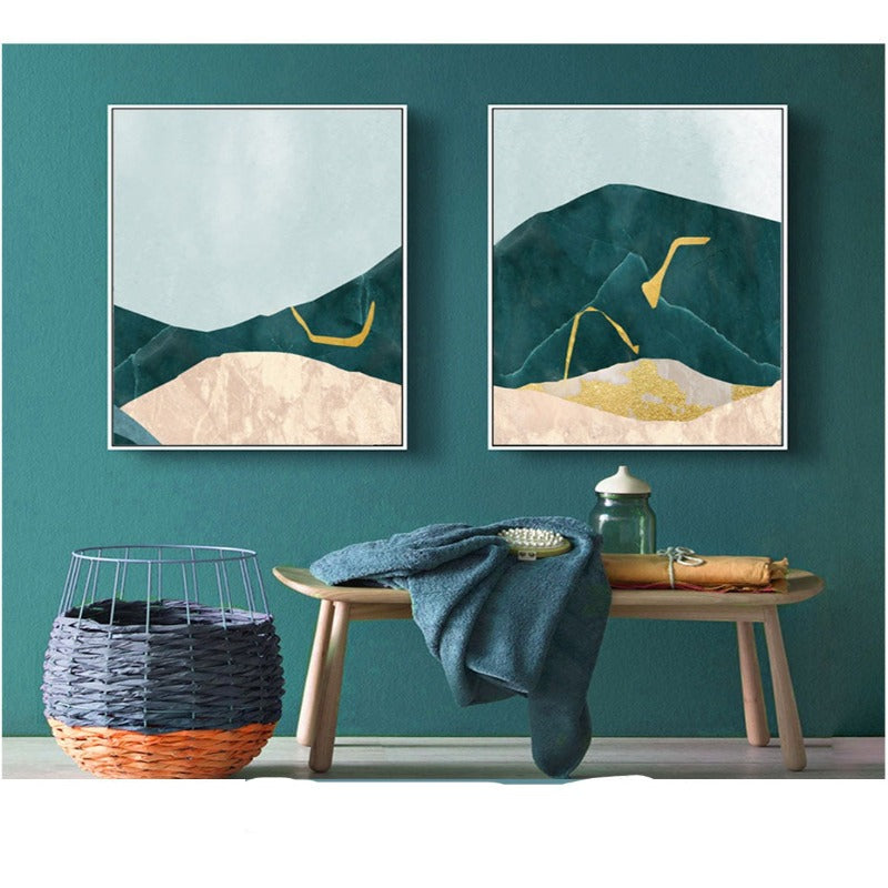 Green Pasture - Lerret Veggkunst Maleri
