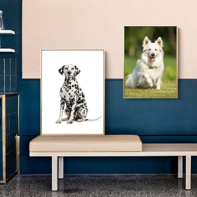 Kjære moderne kjæledyr hund - lerret vegg kunst maleri