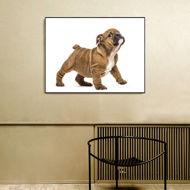 Kjære moderne kjæledyr hund - lerret vegg kunst maleri