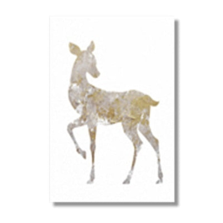 Deer Gallery - Lerret Veggkunst Maleri