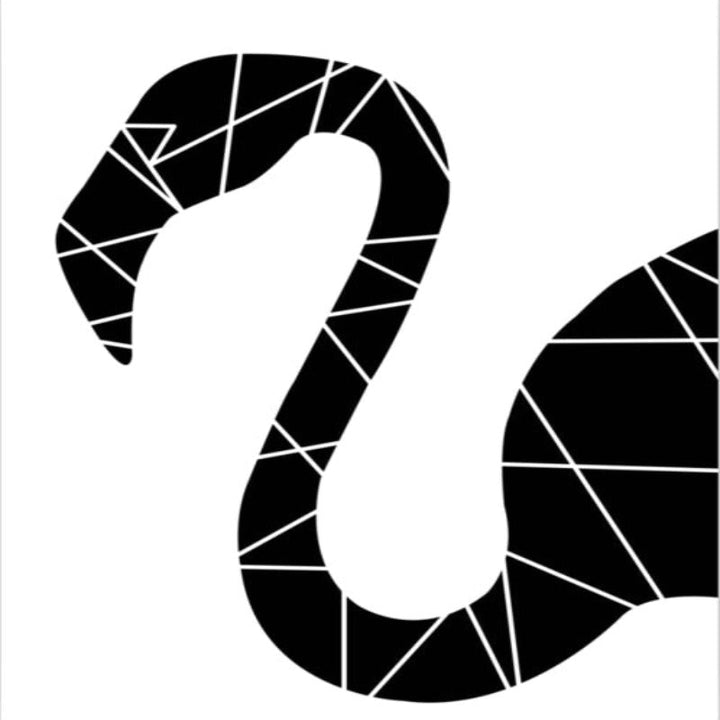 Geometrisk i svart - Lerret veggkunst maleri