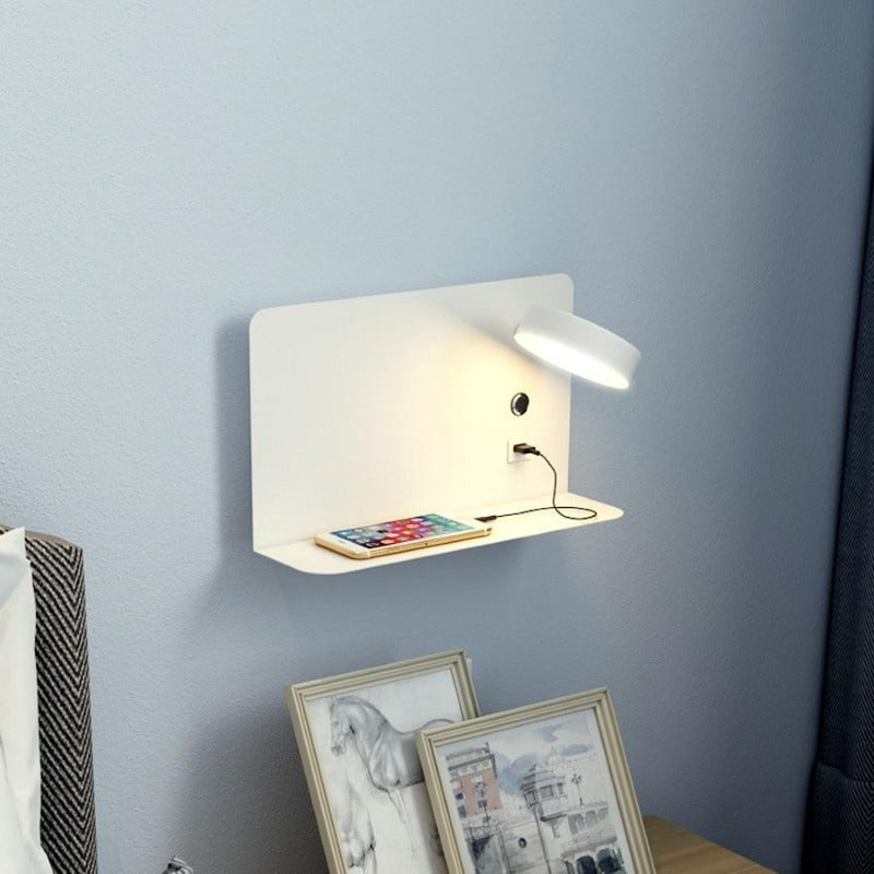 Skanto | LED Senge lampe vegglampe med USB-lader