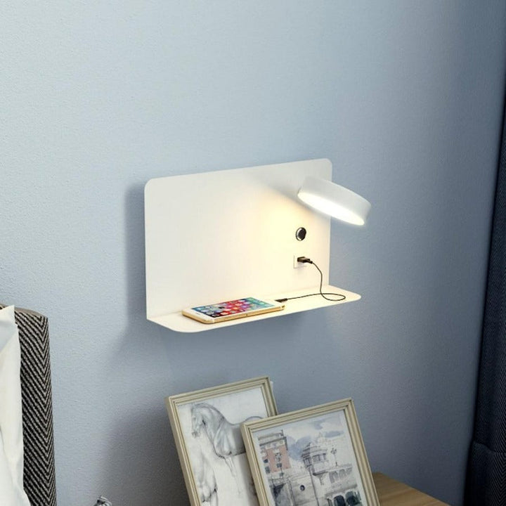 Skanto | LED Senge lampe vegglampe med USB-lader
