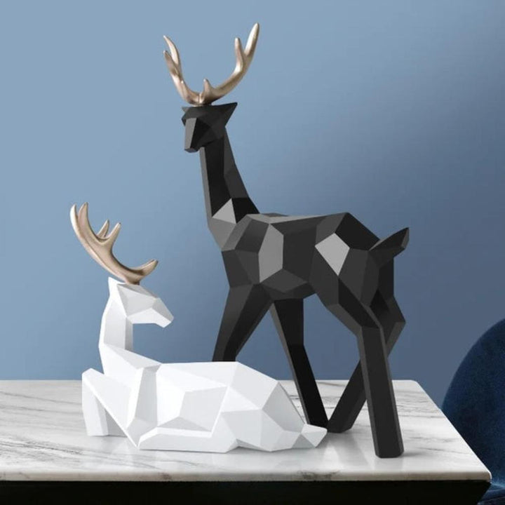 Geometrisk Hjort Utstillingsfigurine | Skanto