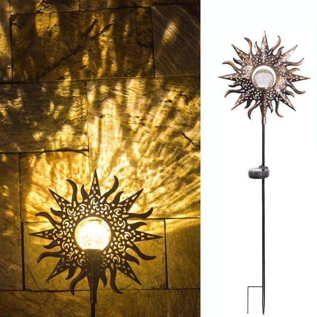 Skanto | IgnisLuxe LED Hagebelysning med Kunstig Flammeutseende | Solcelledrevet | Stemningsfull Utendørsbelysning | Dekor for Hage og Terrasse