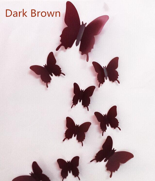 Butterfly 3D Veggklistremerker - 12 Stykker | Skanto