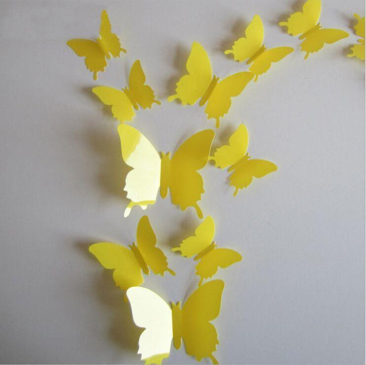 Butterfly 3D Veggklistremerker - 12 Stykker | Skanto