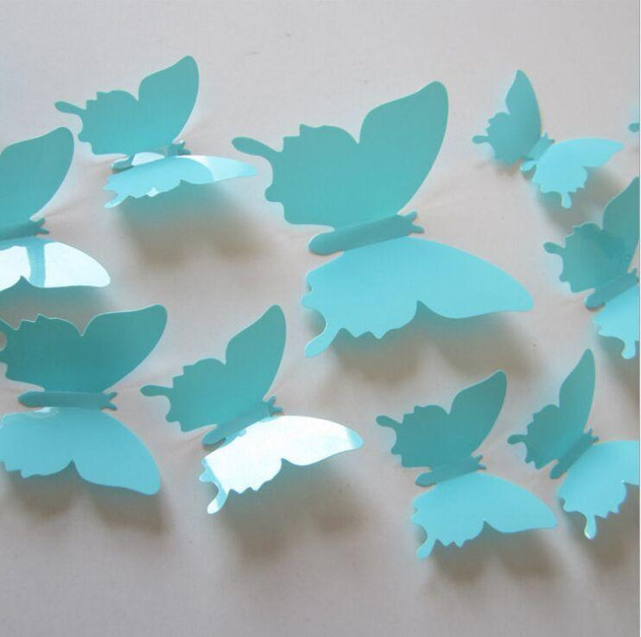 Butterfly 3D Veggklistremerker - 12 Stykker | Skanto