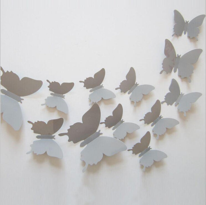 Butterfly 3D Veggklistremerker - 12 Stykker | Skanto