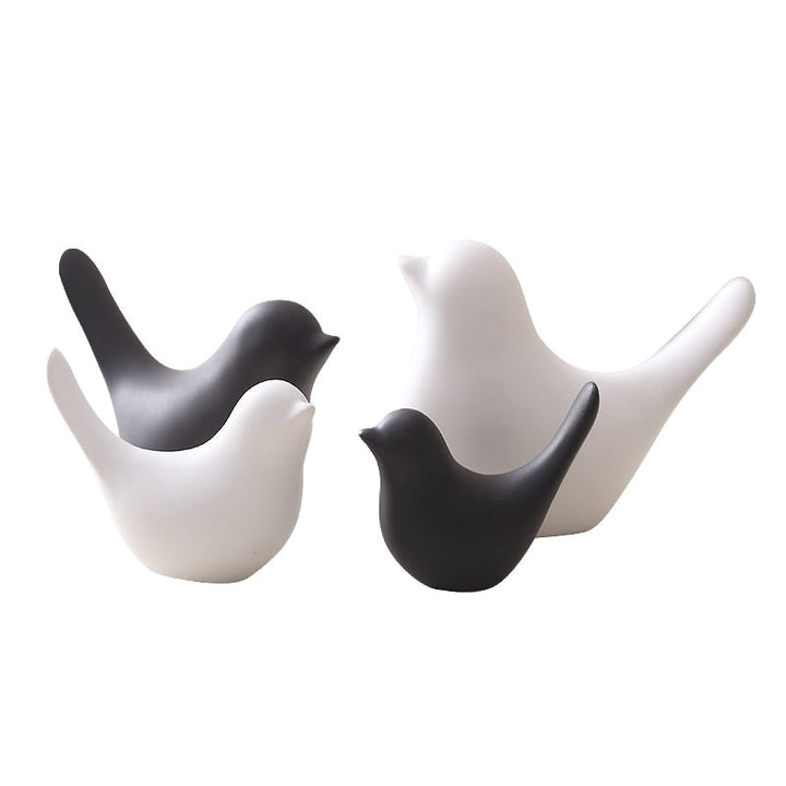 Nordic Creative Ceramic Bird Figurines | Skanto
